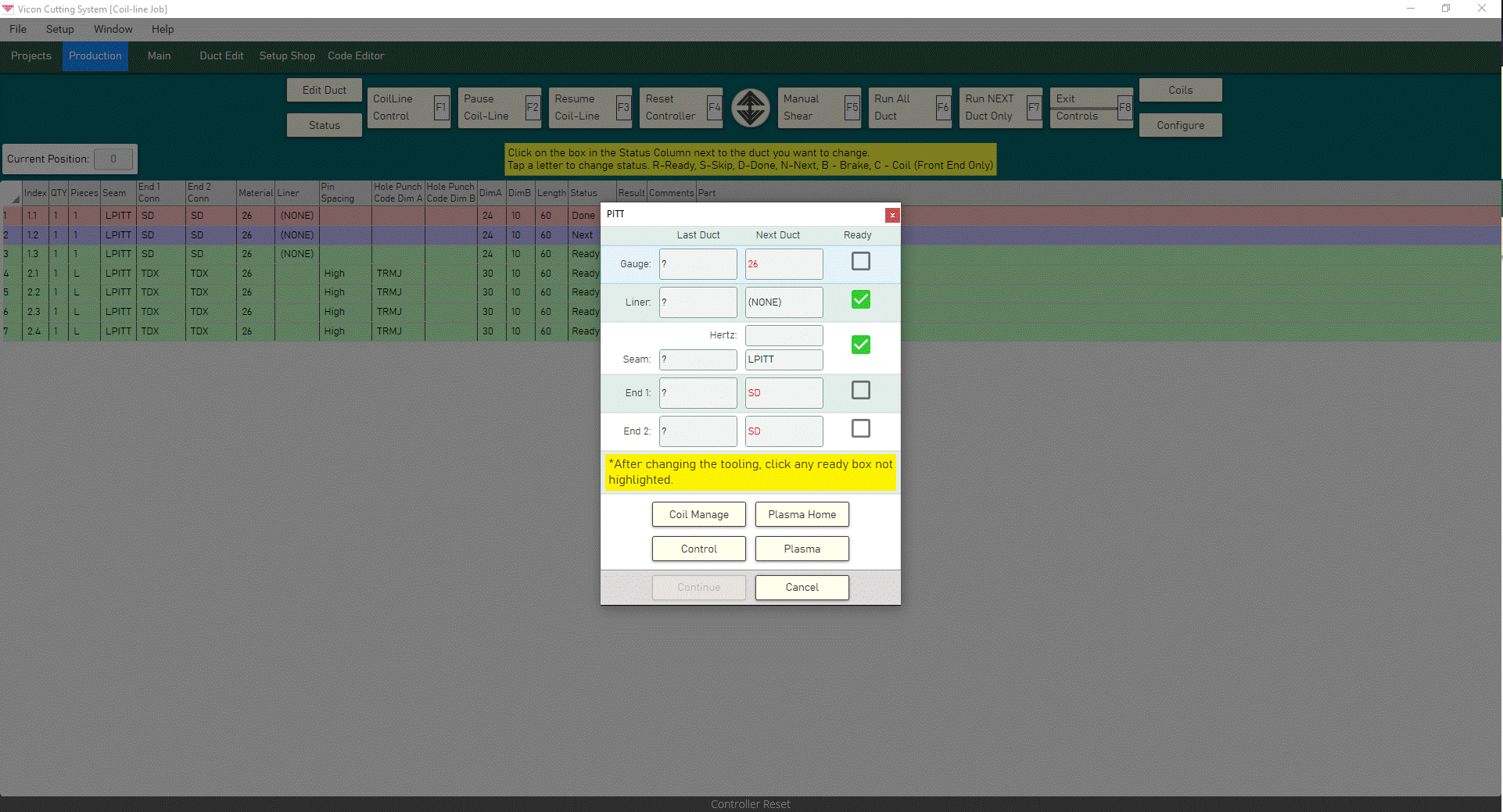 Vicon Run Screen Vicon Run Screen